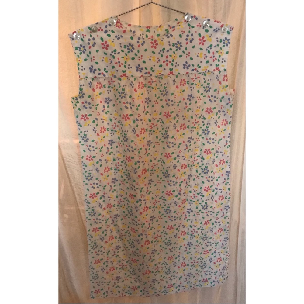 vintage handmade floral house dress medium large